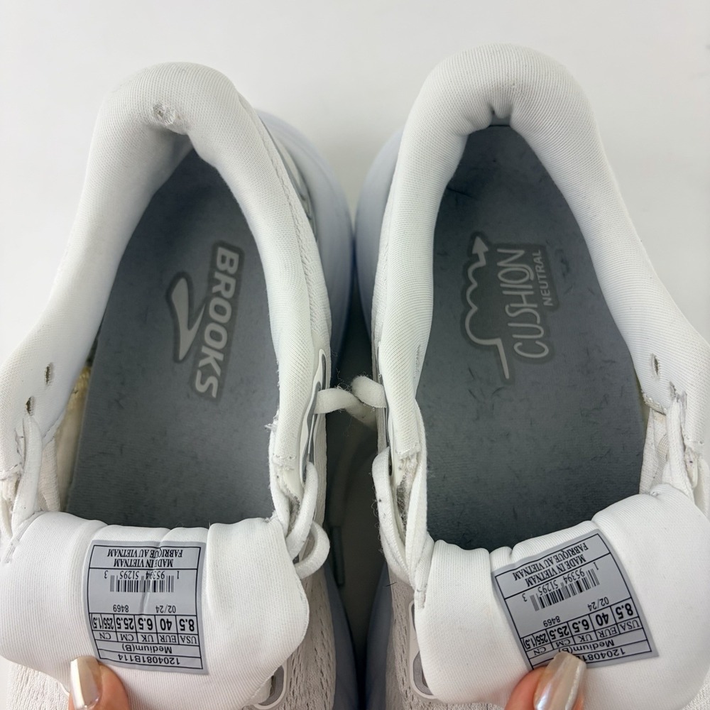 Brooks Glycerin 21 Women's Running Shoes White Gum Size US 8.5 Medium B - Picture 7 of 9